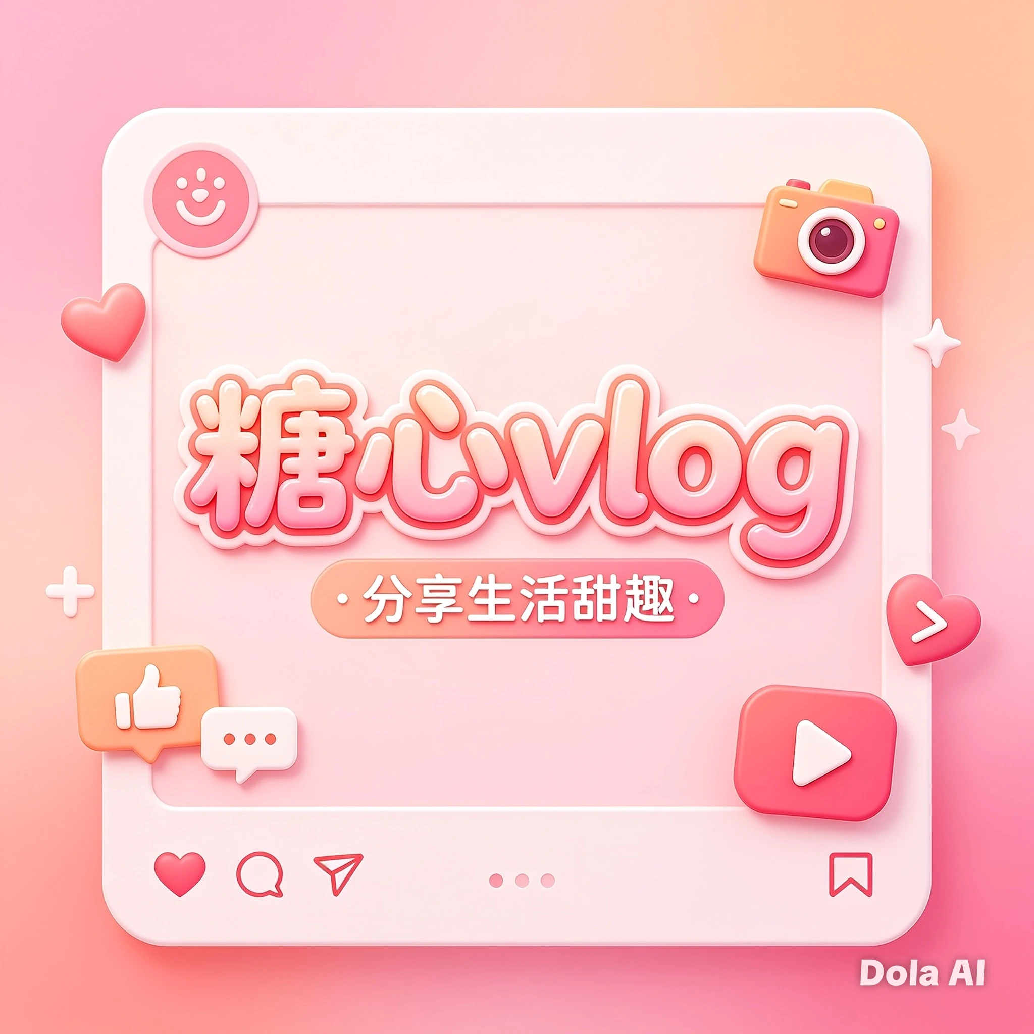 糖心Vlog短视频日记示意